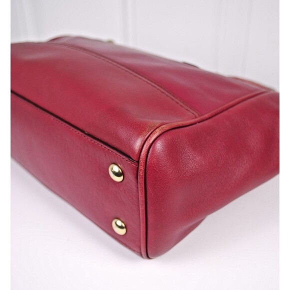 COACH Legacy Candace Carryall Tote Smooth Leather Red C1480-F24202 - Picture 9 of 13